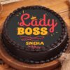 Empowered Lady Boss Cake decorated with elegant designs, showcasing strength and inspiration for Women's Day or any celebration honoring female leadership.