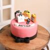 Shopaholics Fondant Cake decorated with stylish shopping-themed elements, perfect for celebrating birthdays or special occasions for fashion lovers.