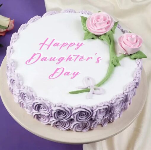 Sweet Bloom Daughter's Day Cake adorned with vibrant flowers, perfect for celebrating the special bond between you and your daughter.