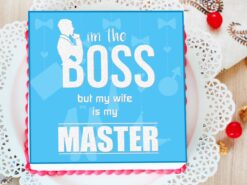 "Wifey Boss Day Cake featuring elegant design and delicious flavors, perfect for celebrating your wife's leadership and dedication on Boss Day.