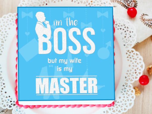 "Wifey Boss Day Cake featuring elegant design and delicious flavors, perfect for celebrating your wife's leadership and dedication on Boss Day.