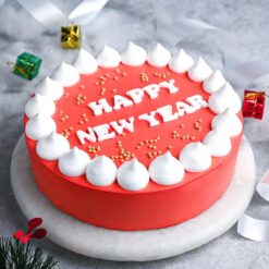 Chocolate New Year Toast Cake, featuring rich chocolate layers and festive design, perfect for adding indulgence to your New Year celebration.