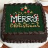 Jolly Christmas Cake decorated with festive designs, perfect for holiday gatherings and spreading Christmas cheer.