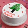 Christmas Pineapple Treat Cake with festive decorations, a tropical twist perfect for holiday celebrations and Christmas gatherings.