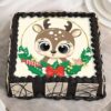 Reindeer Christmas Chocolate Cake featuring a festive reindeer design, perfect for adding holiday cheer to your Christmas celebrations.