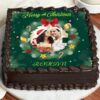 Christmas Keepsake Cake with customizable design and festive decorations.