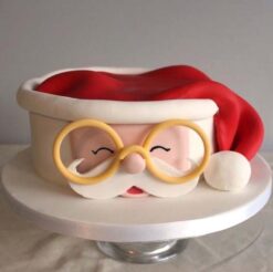 Midnight Santa Wish Cake, featuring a festive Santa design and holiday-themed decorations, bringing magic and sweetness to Christmas celebrations.