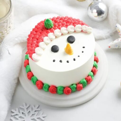 Merry Christmas Joy Cake decorated with festive designs, perfect for holiday celebrations, bringing sweetness and joy to Christmas festivities.