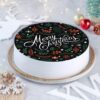 Pineapple Christmas Cheer Cake with tropical pineapple flavor and holiday-themed decorations, ideal for adding joy to Christmas gatherings.