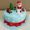 Santa Christmas Cheer Cake with a jolly Santa design and festive decorations, ideal for celebrating Christmas with family and friends.