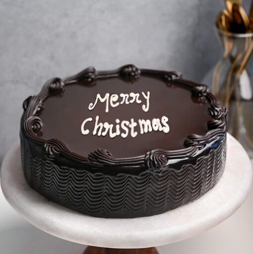 Jolly Chocolate Santa Cake with rich chocolate layers and a festive Santa design, ideal for Christmas celebrations and holiday gatherings.