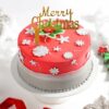 Snowflake Christmas Cake featuring intricate snowflake decorations, ideal for celebrating the season with festive charm and winter wonderland beauty.