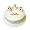 Winter Frost Christmas Cake decorated with delicate frosty accents, embodying the beauty of a winter wonderland for holiday celebrations.