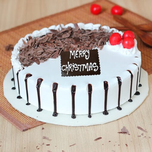 Christmas Double Joy Cake with two layers of festive flavors, decorated to bring double the joy to your holiday gatherings.