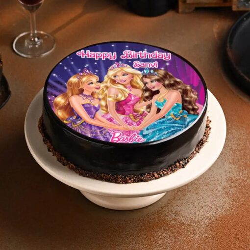 Barbie Charms School Cake featuring a sophisticated design, ideal for glamorous and chic birthday celebrations.