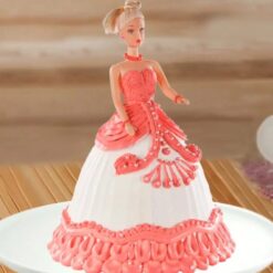 Barbie Doll Magic Cake showcasing vibrant colors, whimsical design, and stunning details, ideal for themed birthday celebrations.