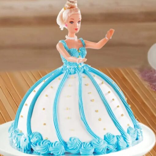 Barbie Doll Paradise Cake showcasing vibrant pink hues, Barbie-inspired designs, and whimsical decorations, perfect for special occasions.