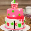 Blissful Baby Shower Cake decorated with delicate designs, ideal for celebrating the joy of welcoming a new baby.