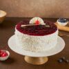 White Forest Blueberry Cake with creamy layers, white chocolate, and fresh blueberries, offering a perfect blend of flavors for every celebration.