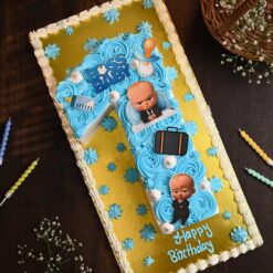 Adorable Boss Baby Number One Cake featuring cute designs, perfect for first birthday celebrations.