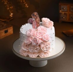 Graceful Women's Day Cake adorned with elegant decorations.