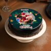 Christmas Photo Cake featuring festive decorations and a customizable photo design, perfect for adding a personal touch to your holiday celebrations.