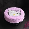 Cute Hello Kitty Cake featuring adorable Hello Kitty decorations, perfect for birthday parties and themed celebrations.