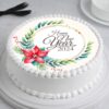 New Year Floral Charm Cake with vibrant floral decorations, perfect for ringing in the new year with elegance and style.