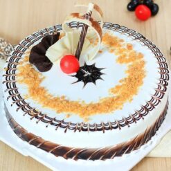 Golden Caramel Butterscotch Cake featuring rich caramel and butterscotch flavors.