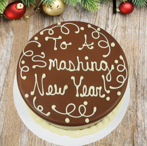 Smashing New Year Cake featuring vibrant colors and festive decorations, perfect for ringing in the New Year with style.