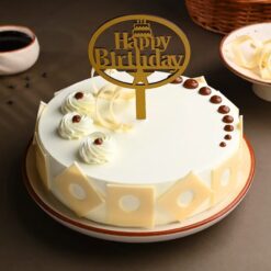 Happy Birthday Butterscotch Cake – a delicious blend of creamy butterscotch flavors perfect for birthday celebrations.