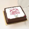 Holiday Magic Christmas Cake adorned with festive decorations like Santa, snowflakes, and holiday designs for cheerful celebrations.