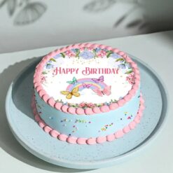 Butterfly Magic Cake with colorful butterflies and vibrant design, ideal for special occasions, adding a magical touch to any celebration.