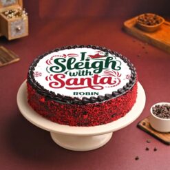 Merry Moments Cake featuring cheerful holiday decorations, festive designs, and delicious flavors for joyful celebrations.