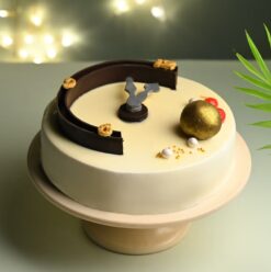 New Year Choco Indulgence cake, a luxurious chocolate cake perfect for celebrating the new year with richness and sweetness.