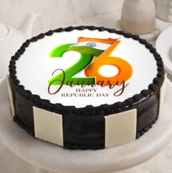 Republic Sweet Symphony Cake decorated with vibrant colors and festive details, perfect for celebrating Republic Day with sweetness and pride.