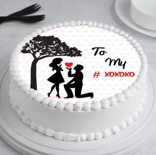 Propose Day Valentine Cake featuring heart designs and sweet flavors, perfect for making your proposal unforgettable.