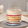 Rainbow Joy Pull-Up Cake with colorful layers and a pull-up design, revealing a surprise treat for an exciting celebration.