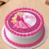 Sparkle Barbie Cake – a beautiful pink cake with Barbie-inspired designs and sparkling accents, ideal for glamorous parties.