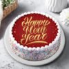 Special Celebration New Year Cake – a beautifully decorated cake perfect for enhancing the joy of your New Year festivities with elegance and flavor.