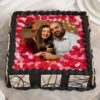 Anniversary Photo Celebration Cake with customizable edible photos, perfect for commemorating love and creating sweet memories on special occasions.