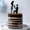 Propose Chocolate Pull Up Cake with rich chocolate filling, designed for special romantic occasions.