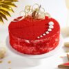 Red Velvet New Year Cake, a moist and decadent cake with rich red color and creamy frosting, perfect for New Year's.