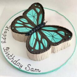 Beautiful Butterfly Cake with vibrant colors and delicate butterfly decorations, ideal for celebrations, adding elegance and charm to any occasion.