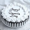 Blackforest Women’s Day Cake – a delectable treat layered with chocolate, cream, and cherries, ideal for honoring women on Women’s Day.