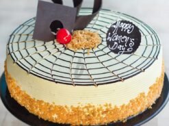 Butterscotch Women’s Day Cake – a deliciously creamy dessert with a rich butterscotch flavor, ideal for Women’s Day celebrations.