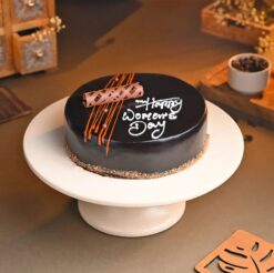 Choco Bliss Women's Day Cake – a rich chocolate cake designed to celebrate Women's Day with elegance and indulgence.