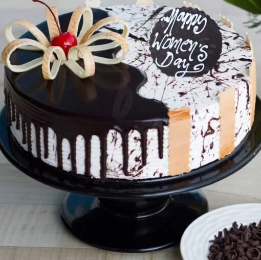 Choco Vanilla Women's Day Cake – a beautifully layered cake with chocolate and vanilla, perfect for celebrating Women's Day in style.