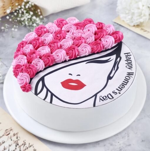 Empower Women’s Day Cake – a stunning and vibrant cake symbolizing strength and resilience, perfect for celebrating Women’s Day in style.