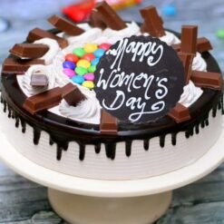 Kitkat Women’s Day Cake – a decadent treat featuring Kitkat bars, perfect for honoring and celebrating Women’s Day.